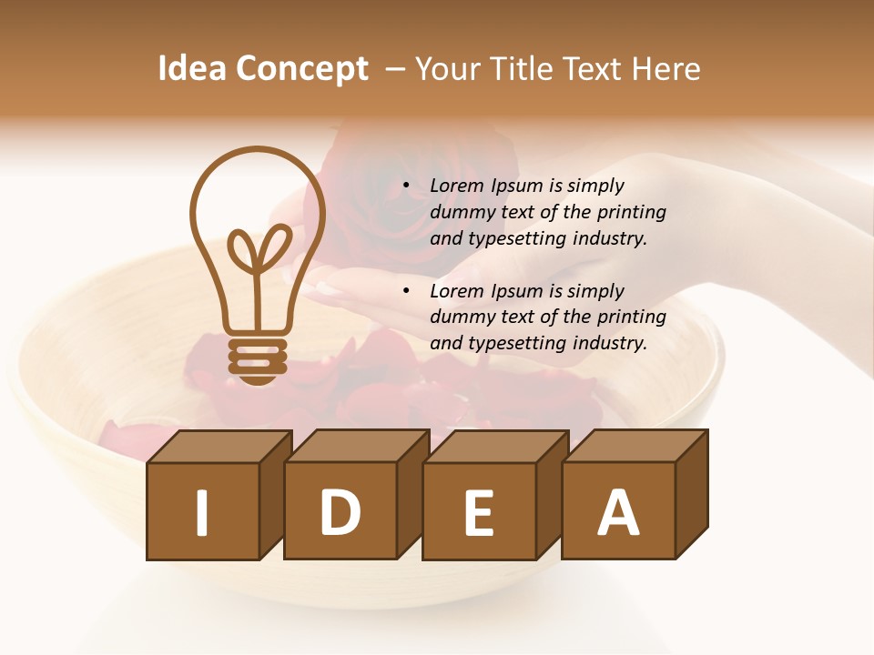 Female Water Treat PowerPoint Template