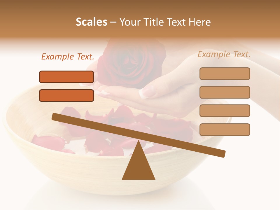 Female Water Treat PowerPoint Template
