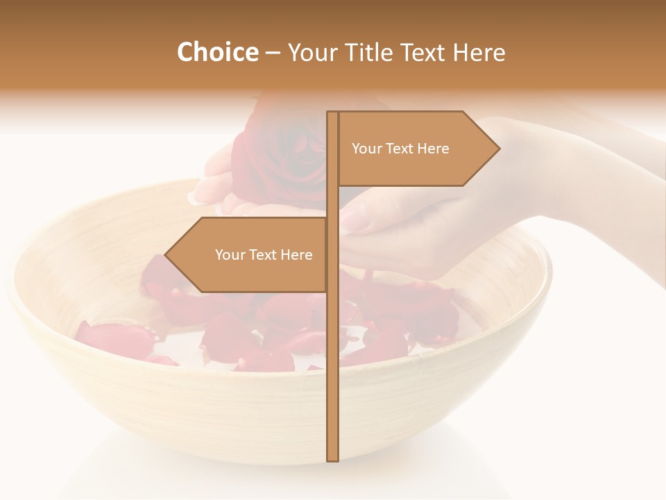 Female Water Treat PowerPoint Template