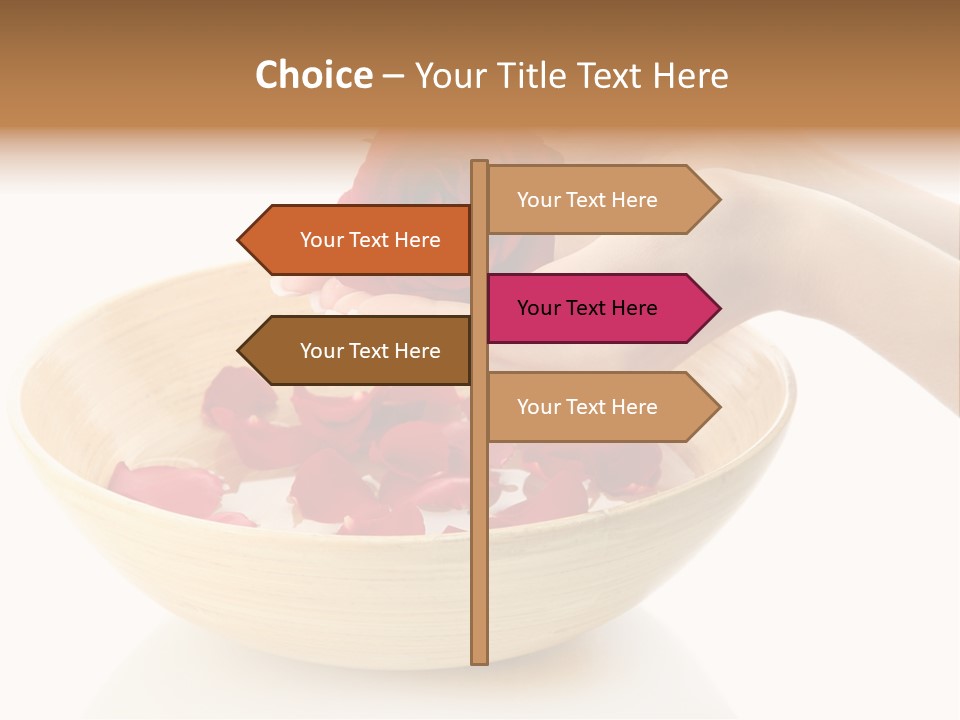 Female Water Treat PowerPoint Template