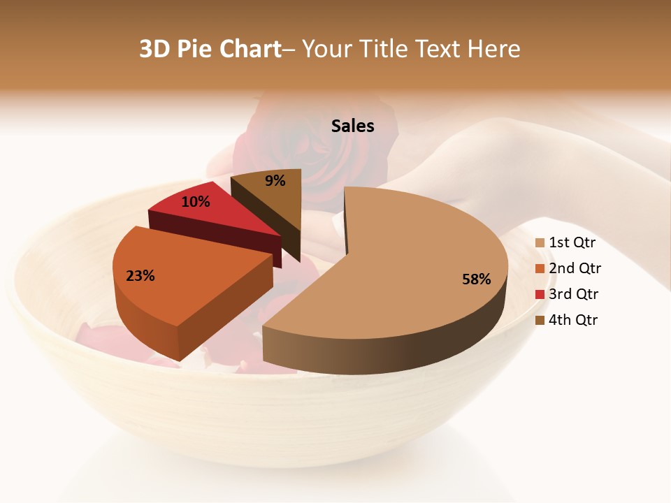 Female Water Treat PowerPoint Template