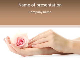 Hold Soft Beauty PowerPoint Template