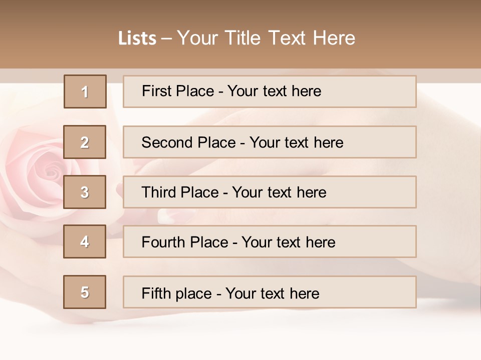 Hold Soft Beauty PowerPoint Template