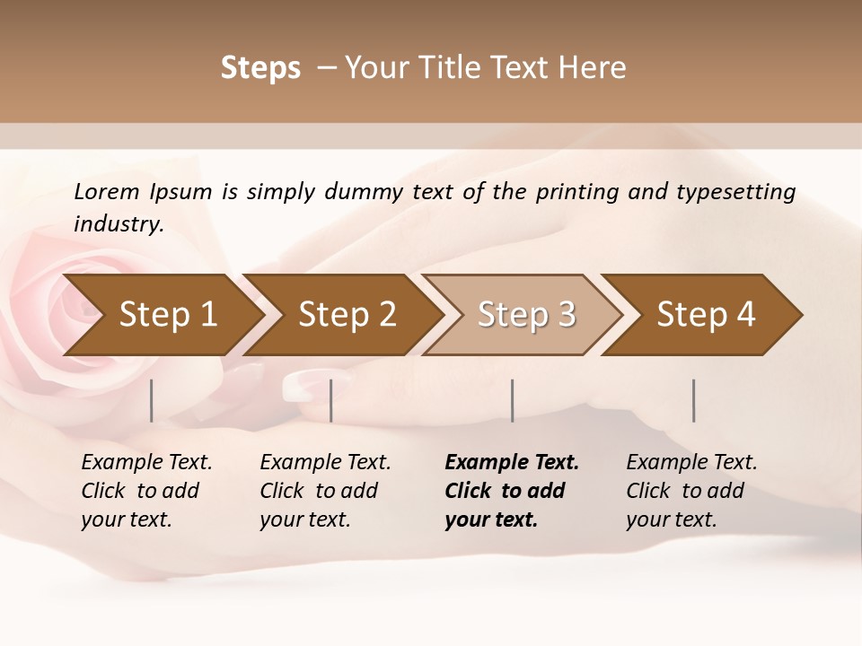 Hold Soft Beauty PowerPoint Template
