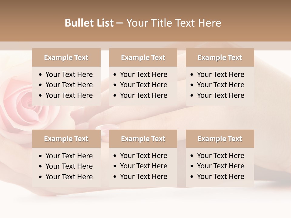 Hold Soft Beauty PowerPoint Template