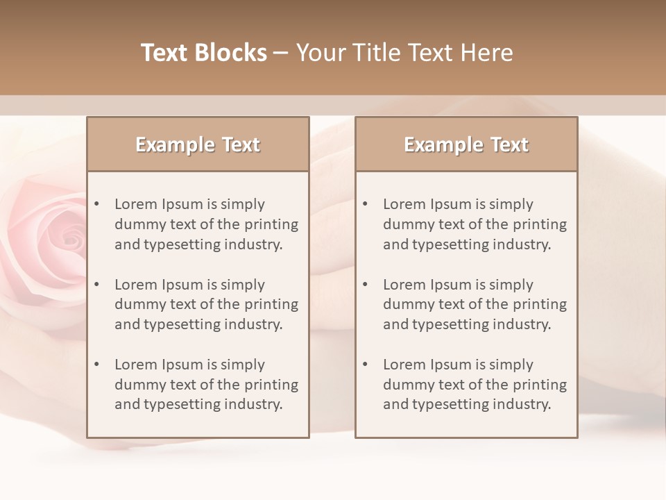 Hold Soft Beauty PowerPoint Template