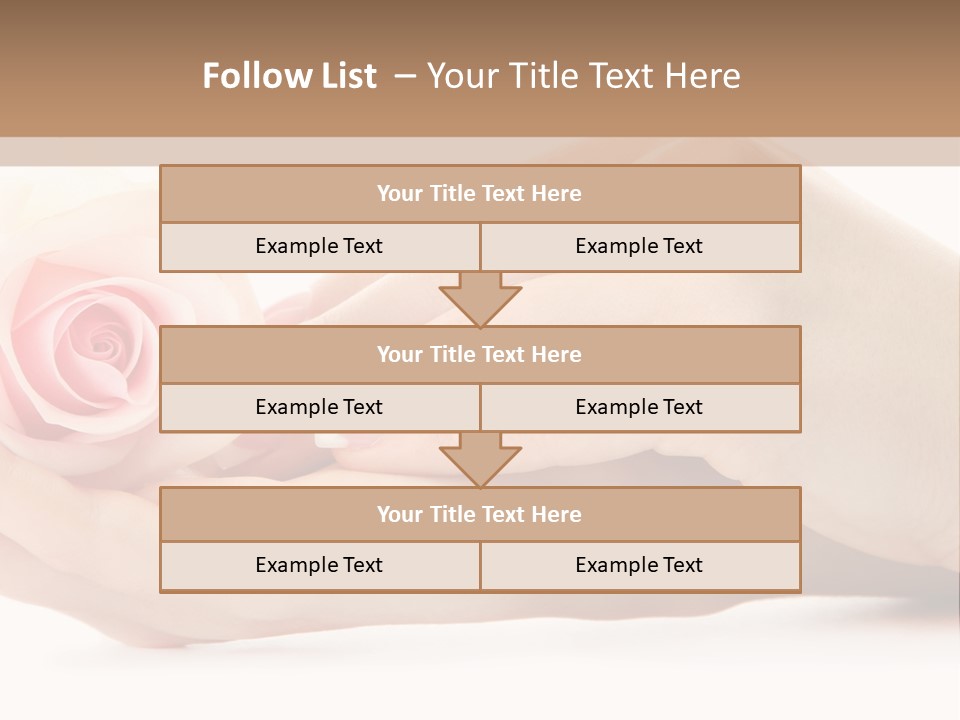 Hold Soft Beauty PowerPoint Template