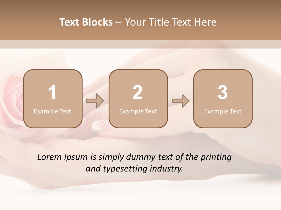 Hold Soft Beauty PowerPoint Template