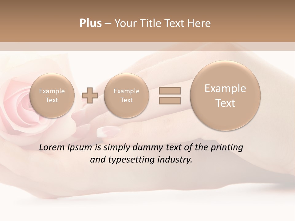 Hold Soft Beauty PowerPoint Template