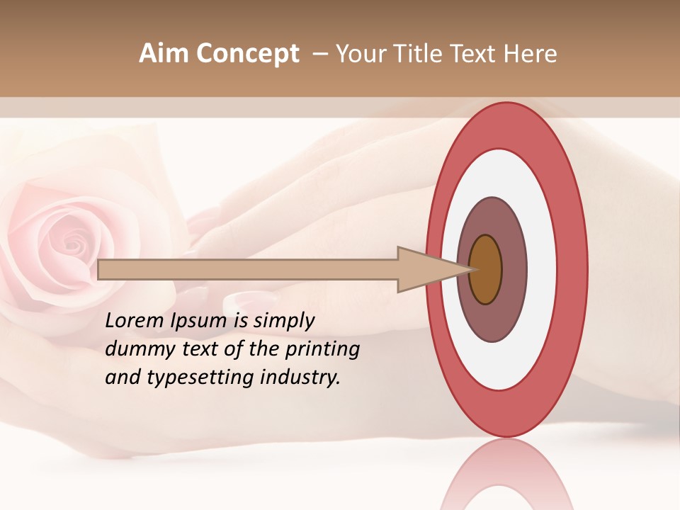 Hold Soft Beauty PowerPoint Template