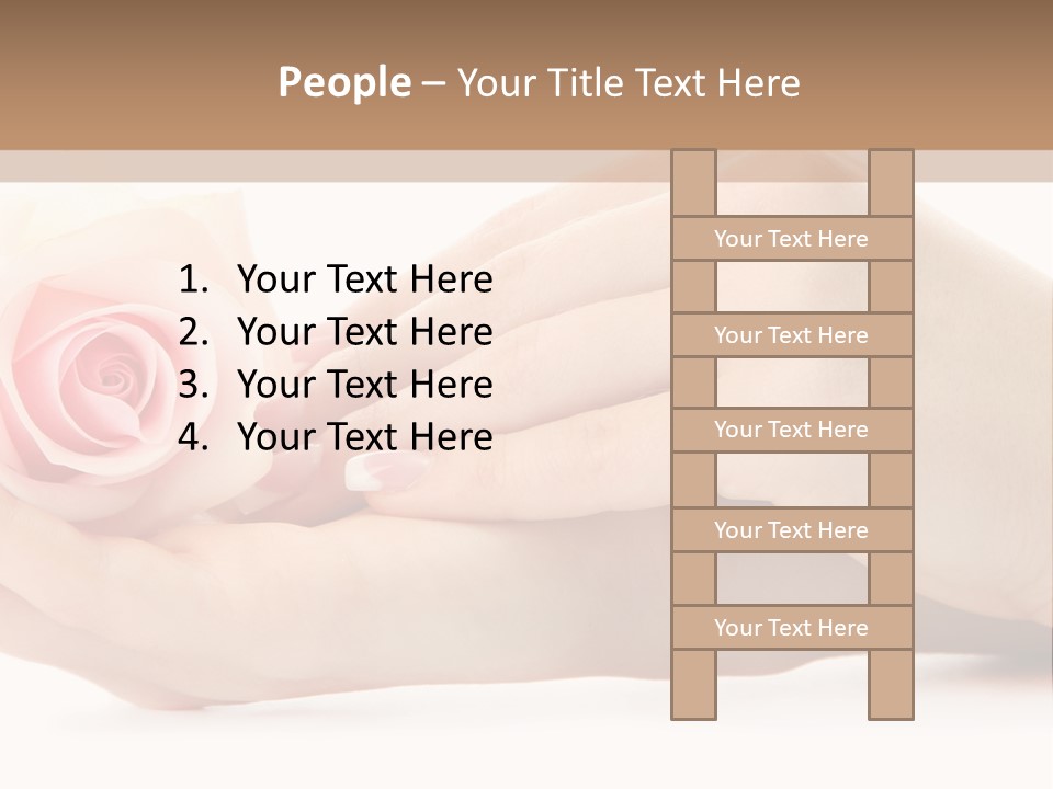Hold Soft Beauty PowerPoint Template