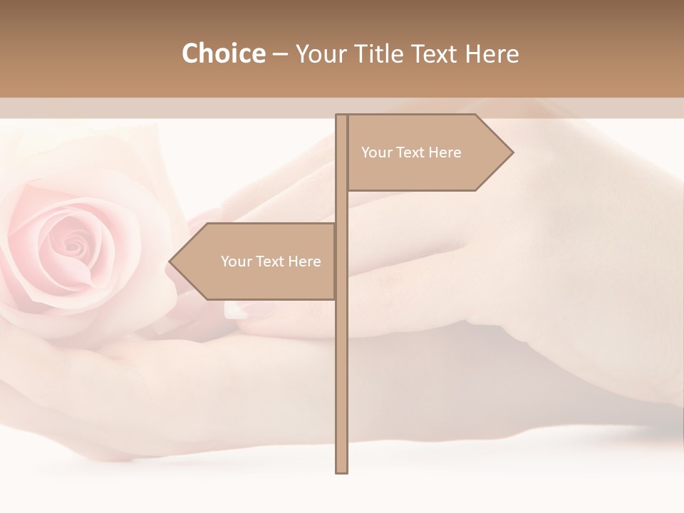 Hold Soft Beauty PowerPoint Template
