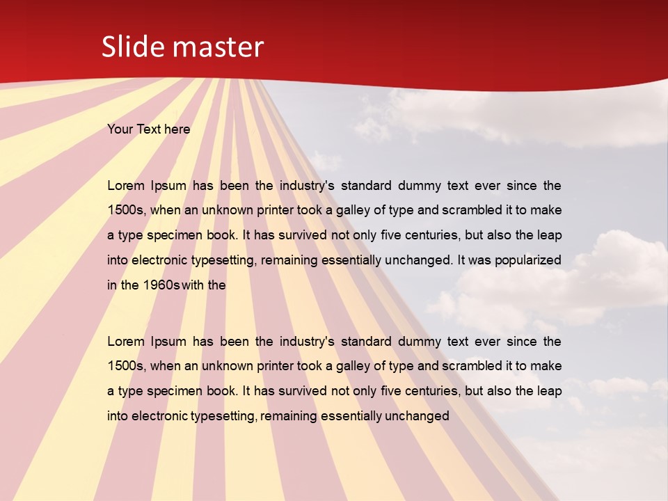 Banner Clown Enjoy PowerPoint Template