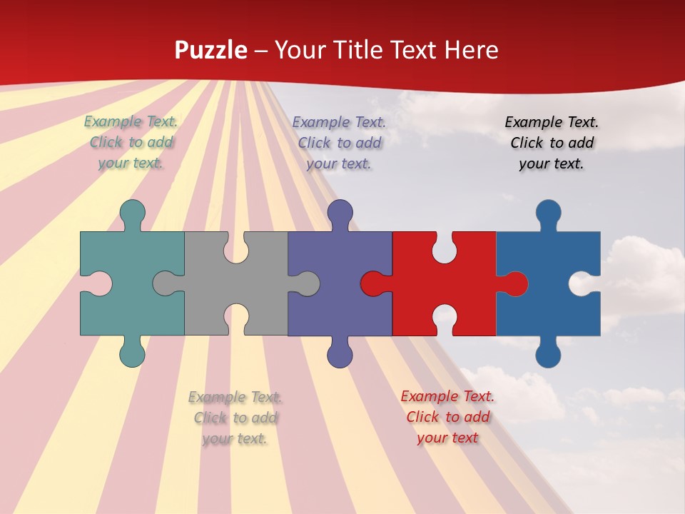 Banner Clown Enjoy PowerPoint Template