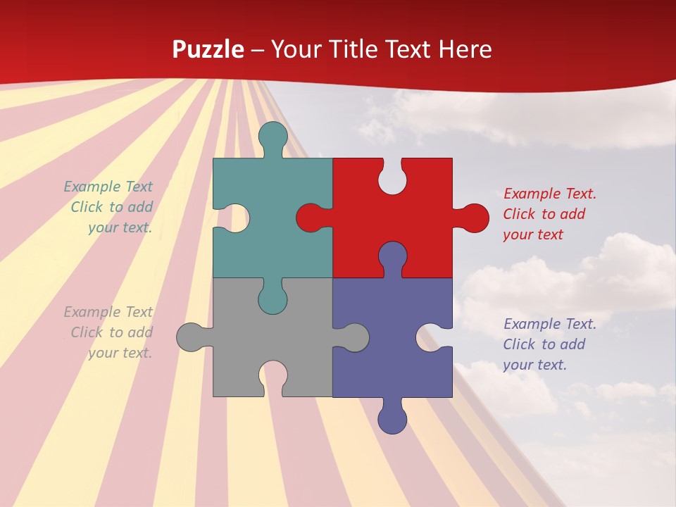 Banner Clown Enjoy PowerPoint Template