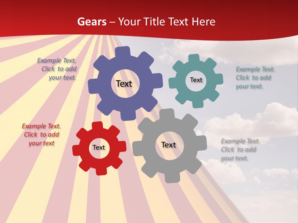 Banner Clown Enjoy PowerPoint Template