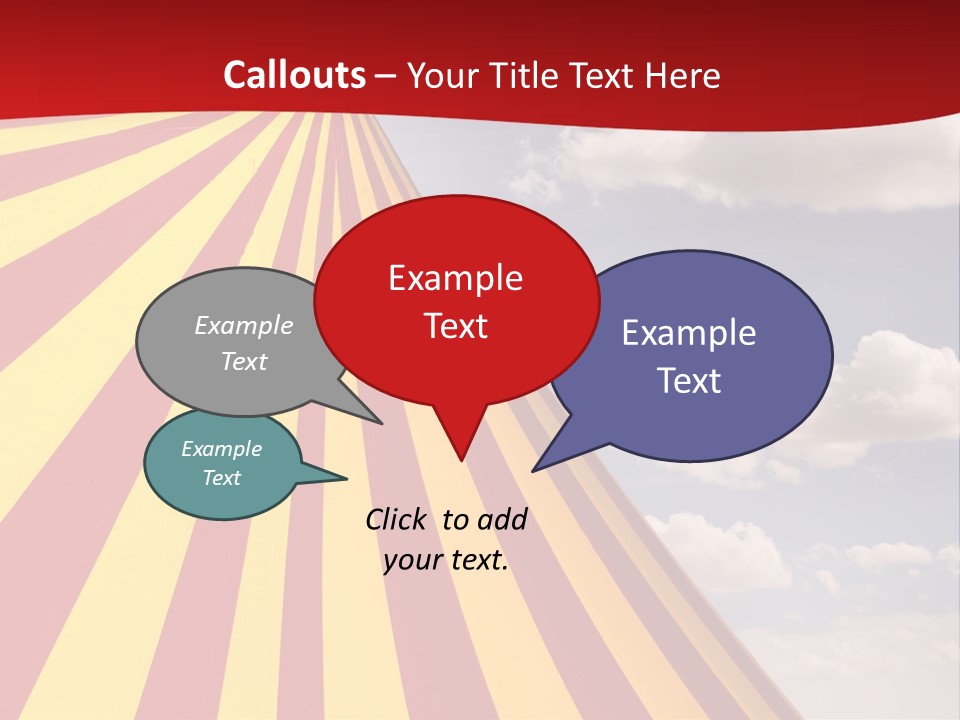 Banner Clown Enjoy PowerPoint Template