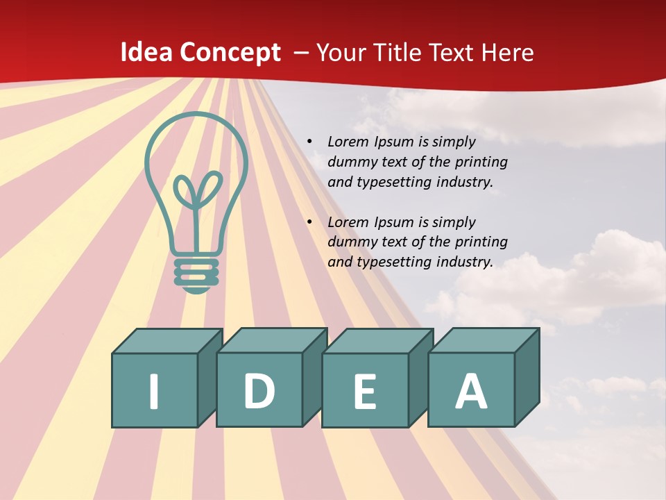 Banner Clown Enjoy PowerPoint Template