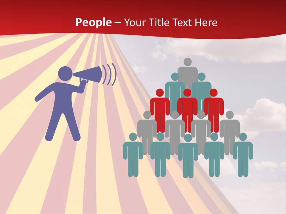 Banner Clown Enjoy PowerPoint Template