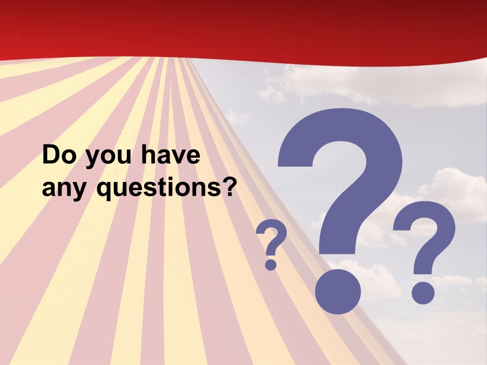 Banner Clown Enjoy PowerPoint Template