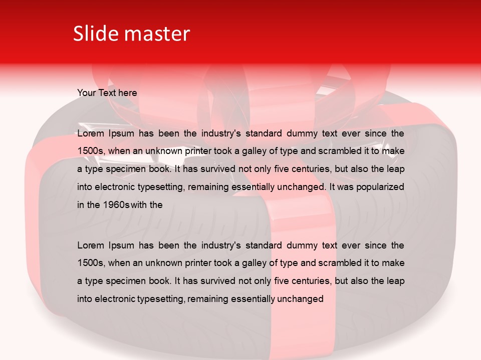 Object Tyre Vehicle PowerPoint Template