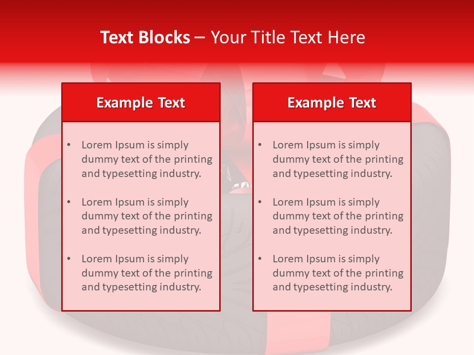 Object Tyre Vehicle PowerPoint Template