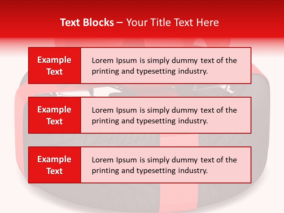 Object Tyre Vehicle PowerPoint Template