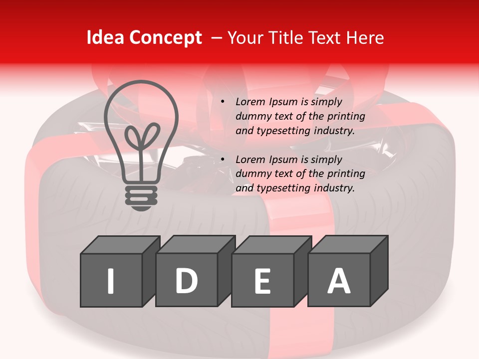 Object Tyre Vehicle PowerPoint Template