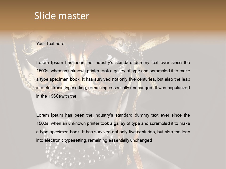 Seduce Costume Fun PowerPoint Template