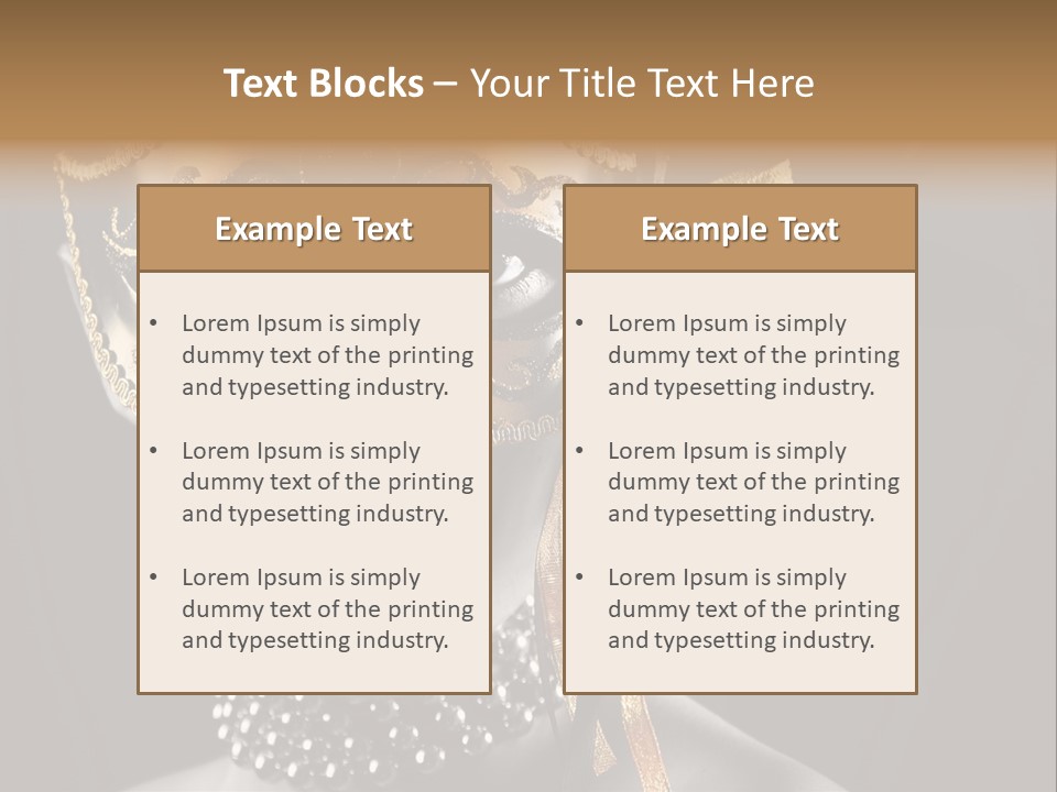 Seduce Costume Fun PowerPoint Template