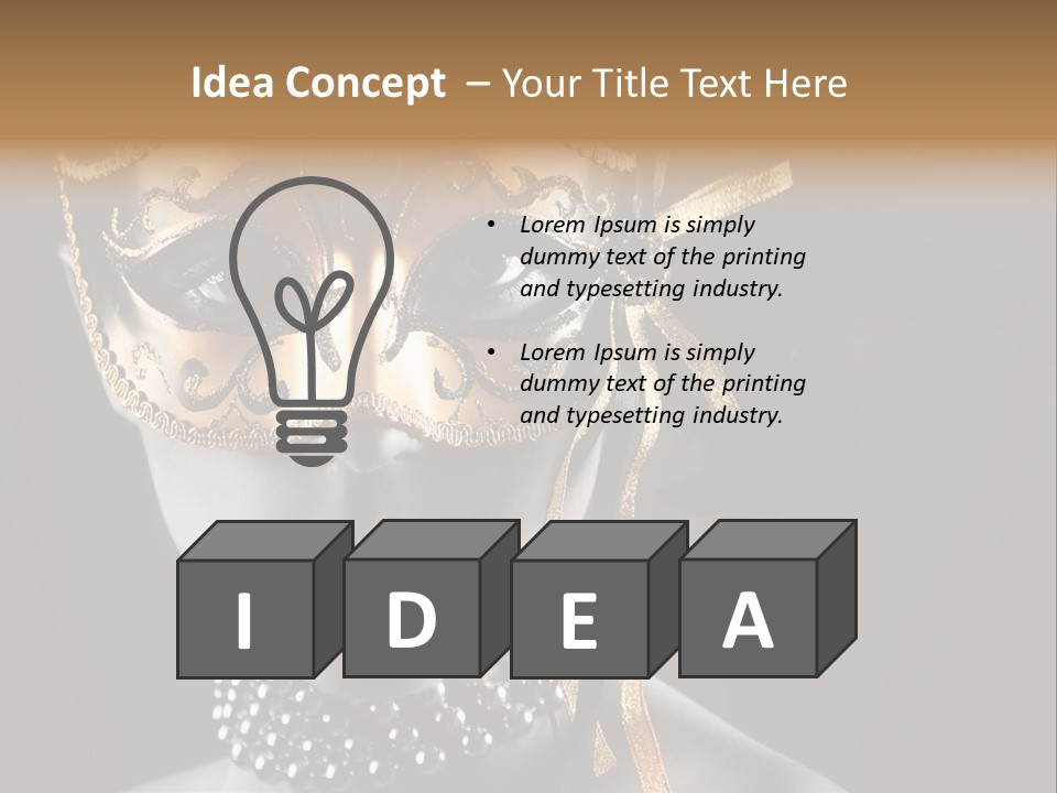 Seduce Costume Fun PowerPoint Template