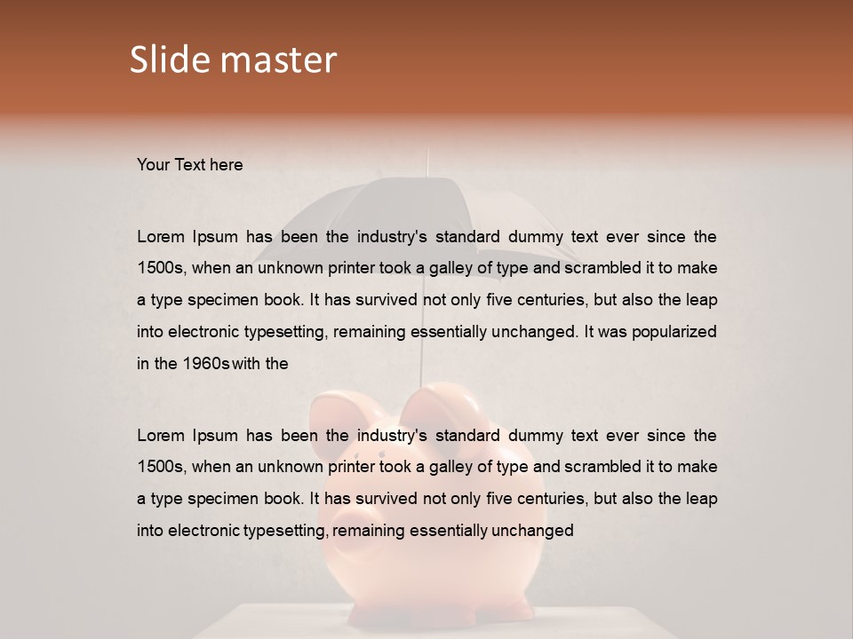 Finance Saving Crisis PowerPoint Template