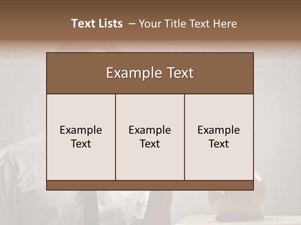 Earn Piggy Businessman PowerPoint Template