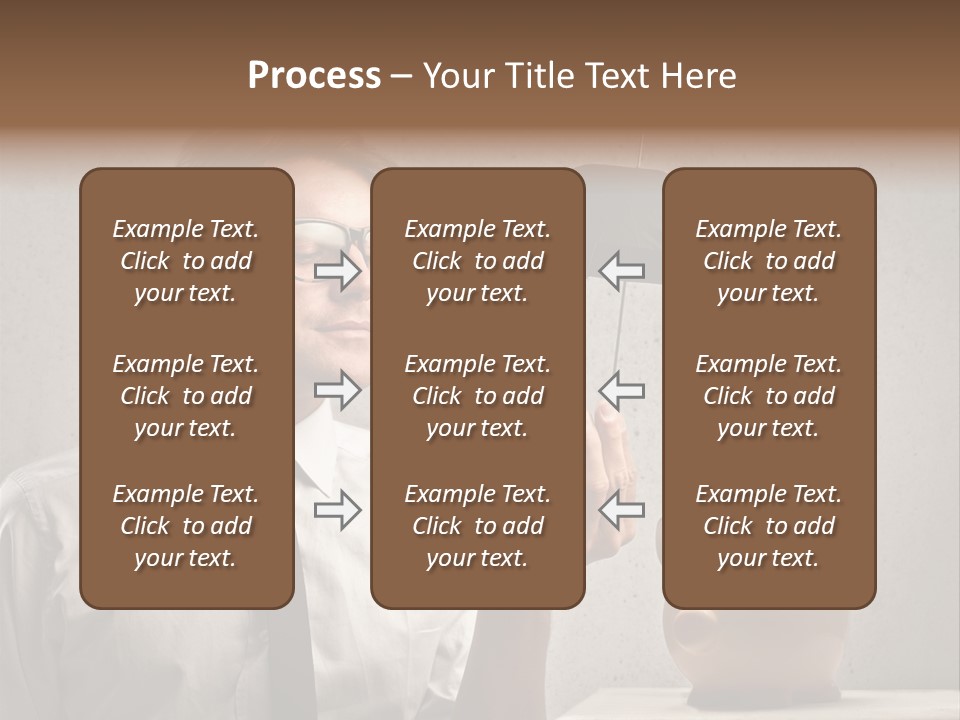Earn Piggy Businessman PowerPoint Template