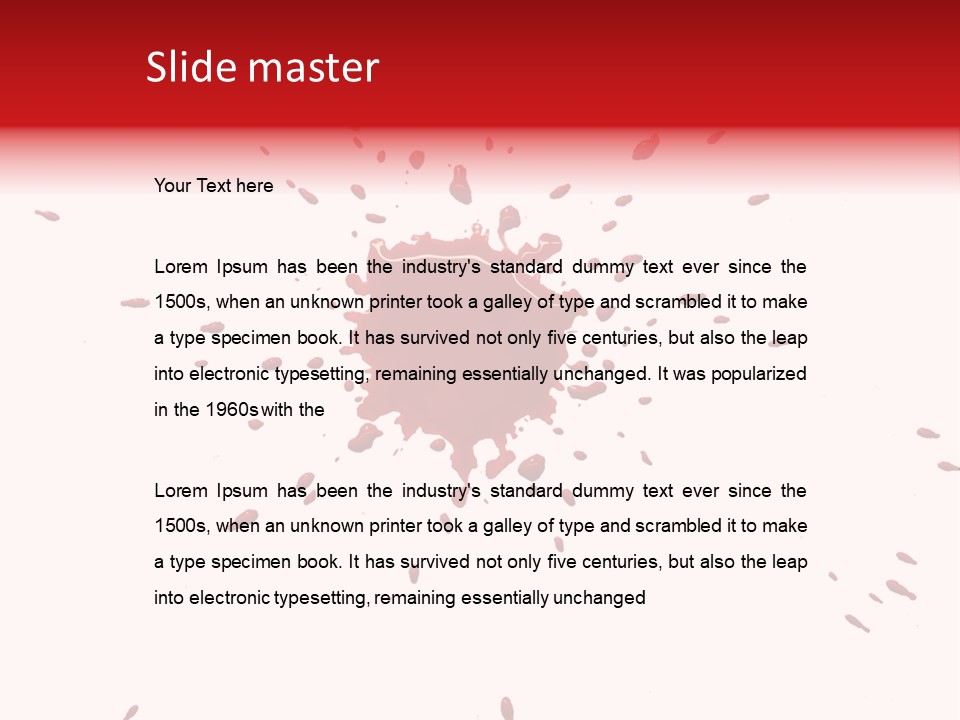 Stamp Paper Ink PowerPoint Template