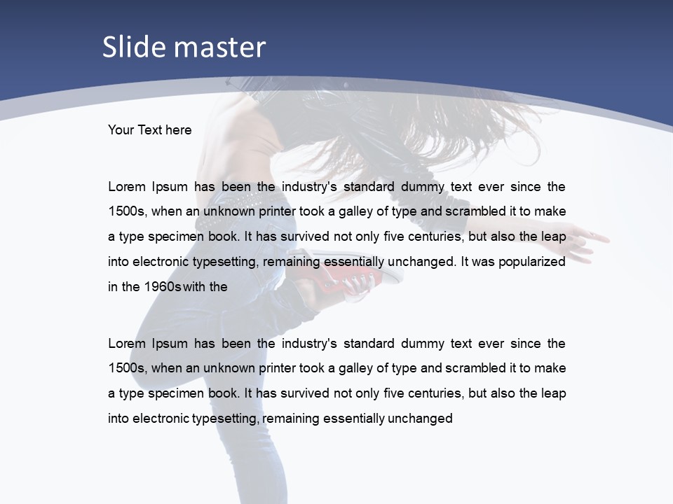 Modern Dance Aerobics PowerPoint Template