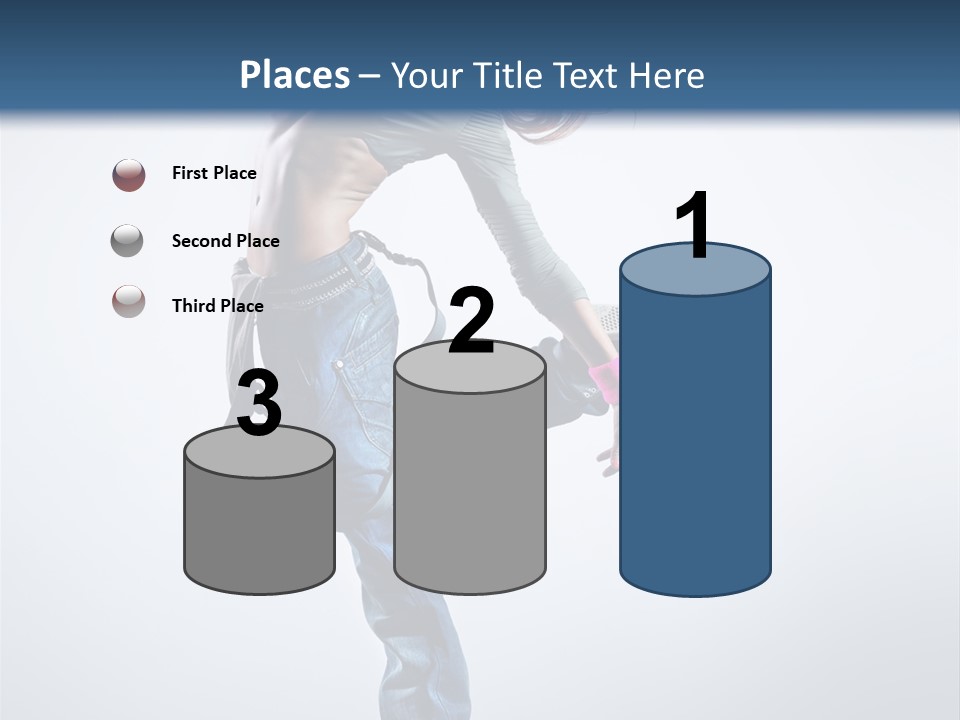 Funky Dancer Posing PowerPoint Template