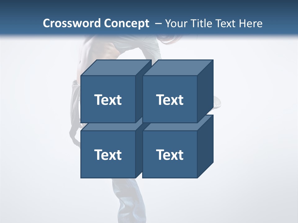 Funky Dancer Posing PowerPoint Template