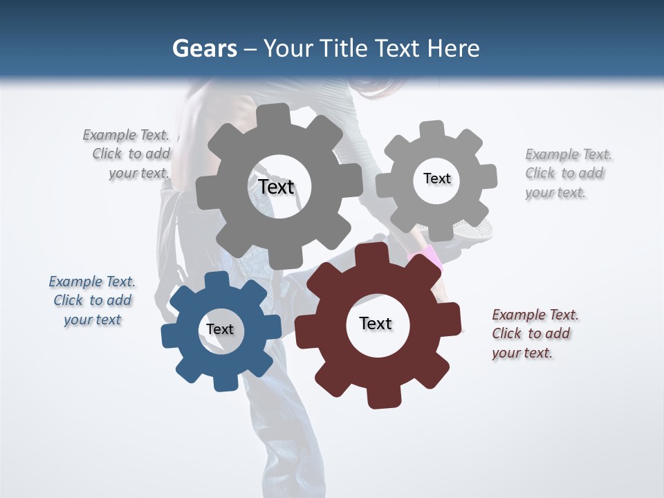 Funky Dancer Posing PowerPoint Template