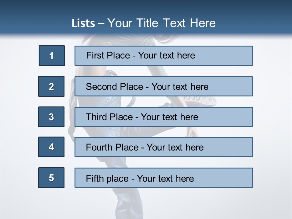 Funky Dancer Posing PowerPoint Template