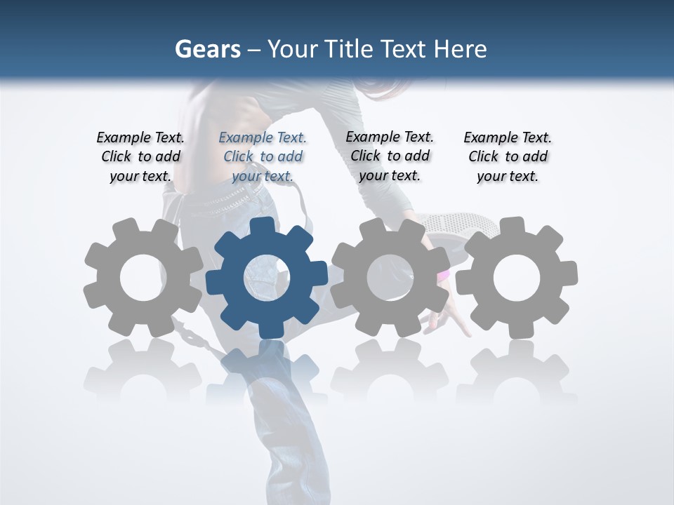 Funky Dancer Posing PowerPoint Template