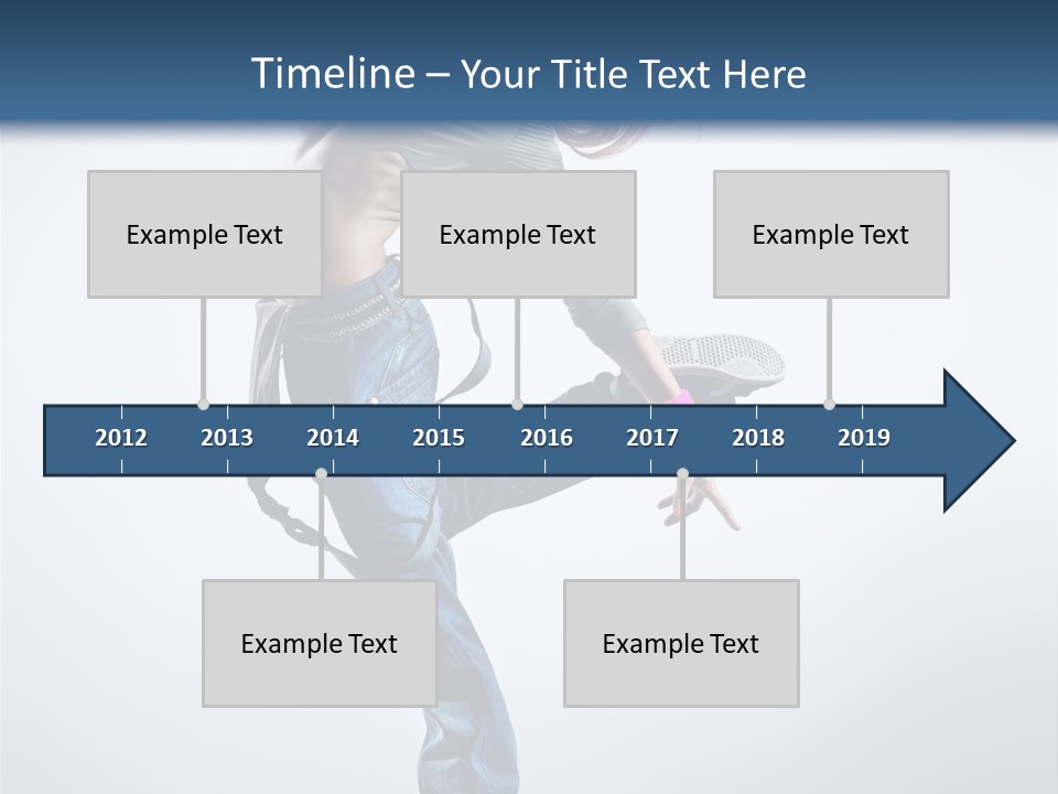 Funky Dancer Posing PowerPoint Template