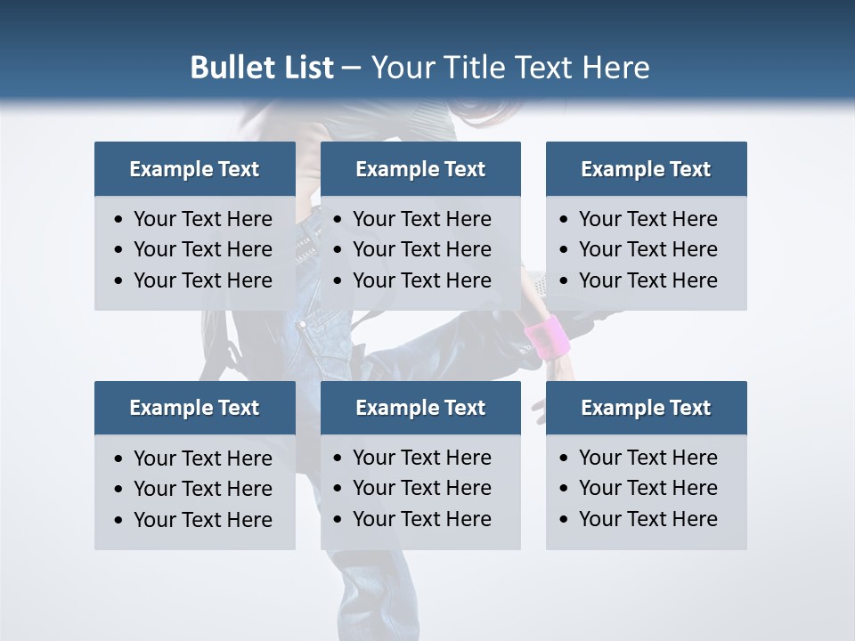 Funky Dancer Posing PowerPoint Template