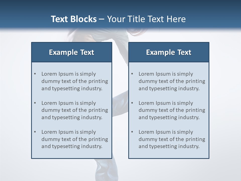 Funky Dancer Posing PowerPoint Template