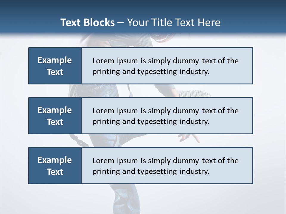 Funky Dancer Posing PowerPoint Template