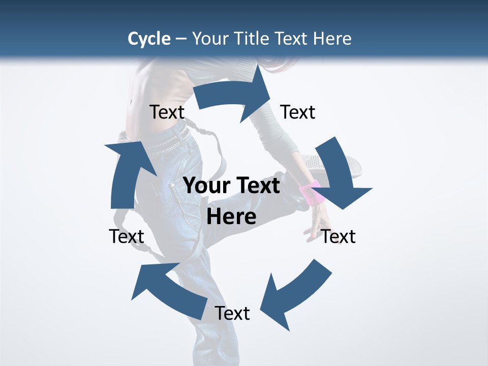 Funky Dancer Posing PowerPoint Template