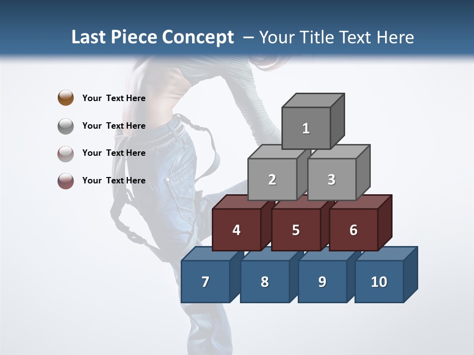 Funky Dancer Posing PowerPoint Template