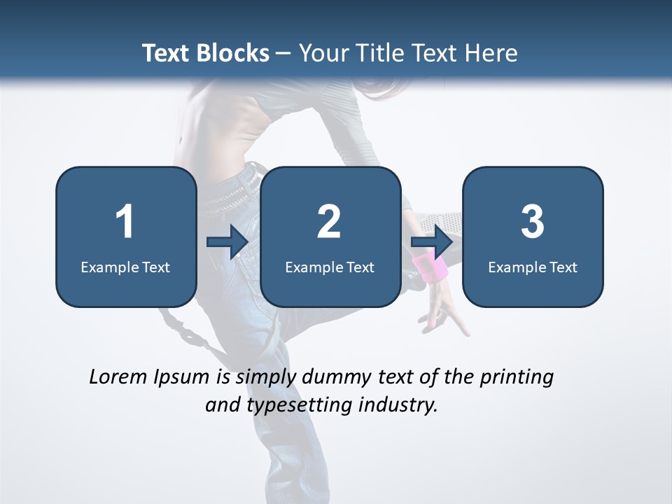 Funky Dancer Posing PowerPoint Template