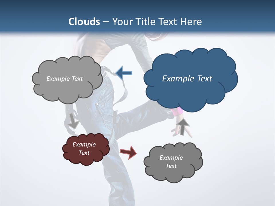 Funky Dancer Posing PowerPoint Template