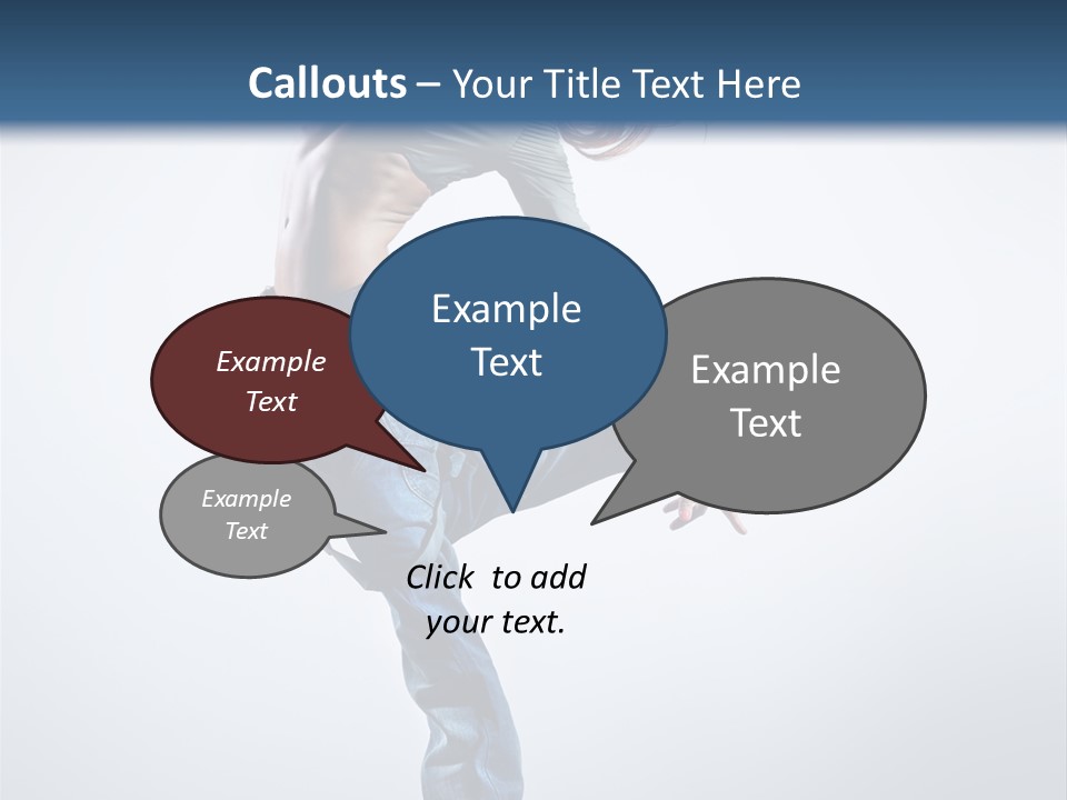 Funky Dancer Posing PowerPoint Template